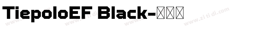 TiepoloEF Black字体转换